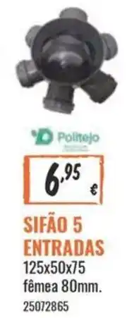 Obramat Sifão 5 entradas promoção