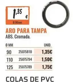 Obramat aro para tampa promoção