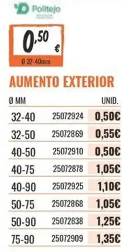 Obramat Aumento exterior promoção