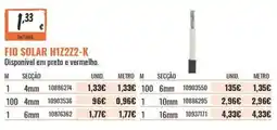 Obramat Fio solar h1z2z2-k promoção