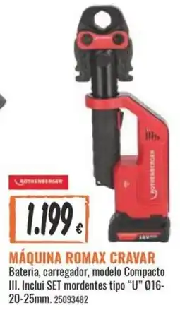Obramat Máquina romax cravar promoção
