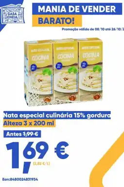 Casa Cheia Nata especial culinária promoção