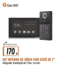 Obramat Nivian kit interno de vídeo com ecrã de 7" promoção
