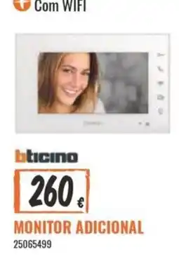 Obramat bticino monitor adicional promoção