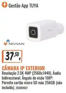 Obramat Câmera ip exterior nivian promoção