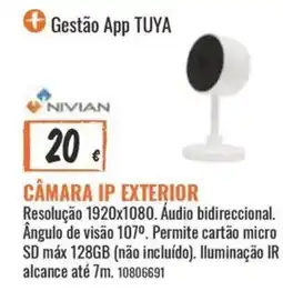 Obramat Câmera ip exterior nivian promoção