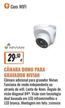 Obramat Câmera domo para gravador nivian promoção