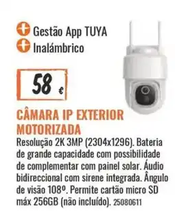 Obramat Câmera ip exterior motorizada promoção