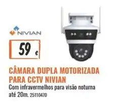 Obramat Câmera dupla motorizada para cctv nivian promoção