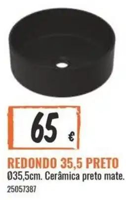 Obramat Redondo 35,5 preto promoção