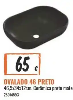 Obramat Ovalado 46 preto promoção