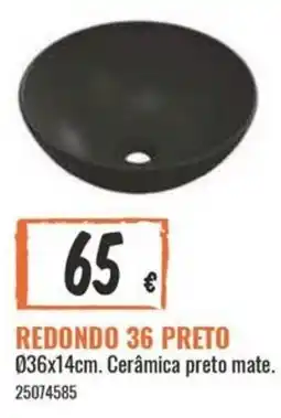 Obramat Redondo 36 preto promoção