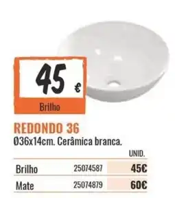 Obramat Redondo 36 promoção