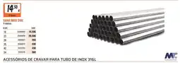Obramat vara inox 316l promoção