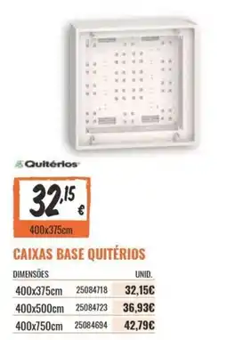 Obramat Caixas base quitérios promoção