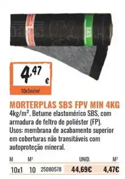 Obramat morterplas sbs fpv min 4kg promoção