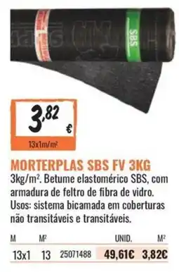 Obramat Morterplas Sbs Fv 3kg promoção