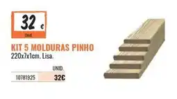 Obramat kit 5 molduras pinho promoção