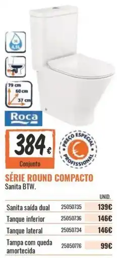 Obramat Roca série round compacto sanita btw. promoção