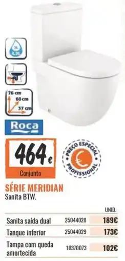 Obramat Roca série meridian sanita btw promoção