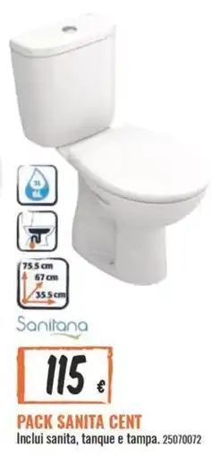 Obramat Sanitana pack sanita cent promoção
