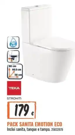 Obramat Teka Strohm Pack Sanita Emotion Eco promoção