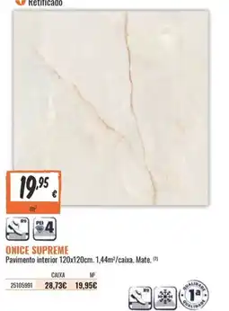 Obramat onice supreme promoção