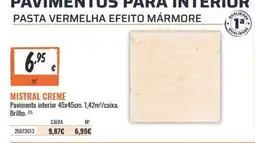 Obramat Mistral creme promoção