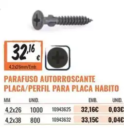 Obramat parafuso autorroscante placa/perfil para placa habito promoção