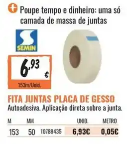 Obramat Fita juntas placa de gesso semin promoção