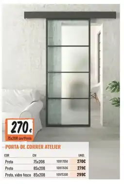 Obramat Porta de correr atelier promoção