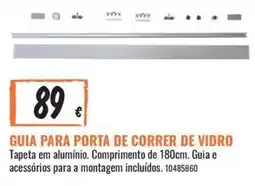 Obramat Guia para porta de correr de vidro promoção