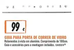 Obramat guia para porta de correr de vidro promoção