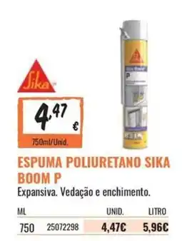 Obramat espuma poliuretano sika boom p promoção