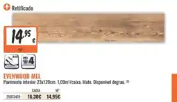 Obramat evenwood mel promoção
