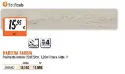 Obramat Madeira sabbia promoção