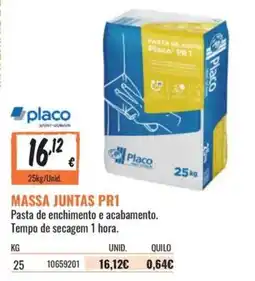 Obramat Massa juntas pr1 placo promoção