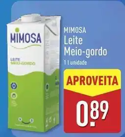 ALDI Mimosa - leite promoção