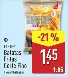 ALDI Batatas fritas corte fino promoção