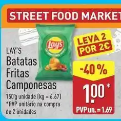 ALDI Lay's - batatas fritas promoção