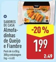 ALDI Terra de sabores - almofa-dinhas de queijo e fiambre promoção