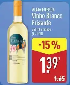 ALDI Alma fresca - vinho branco frisante promoção