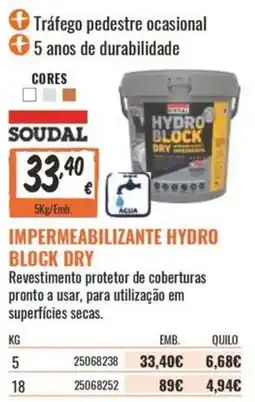 Obramat Impermeabilizante hydro block dry promoção