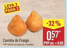 ALDI Coxinha de frango promoção