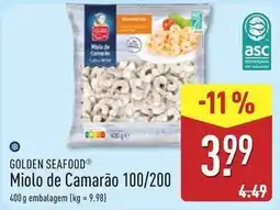 ALDI Golden seafood - miolo de camarao 100/200 promoção