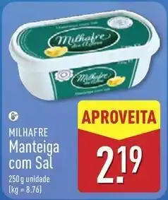 ALDI Milhafre - manteiga com sal promoção