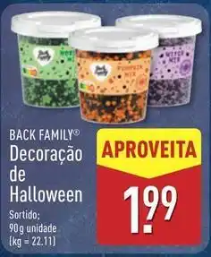 ALDI Mix - decoracao de halloween promoção