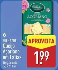 ALDI Milhafre - queijo acoriano em fatias promoção