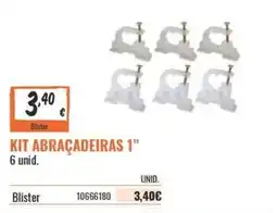 Obramat kit abraçadeiras 1" promoção