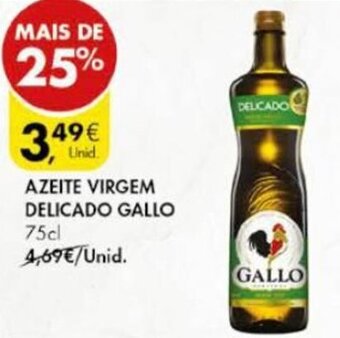 Pingo Doce Azeite Virgem Delicado Gallo 75cl promoção